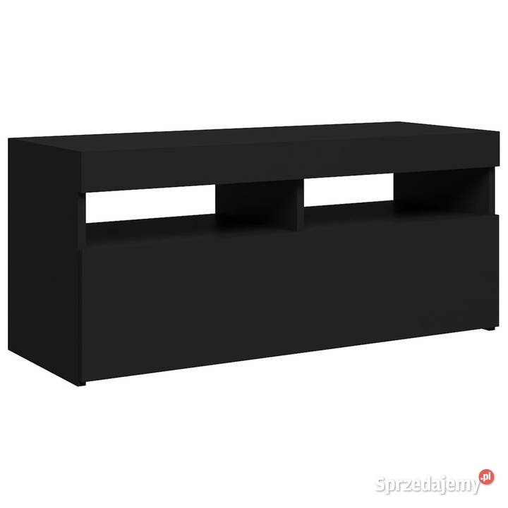 Szafka pod TV z oświetleniem LED czarna 90x35x40 RTV mazowieckie Warszawa