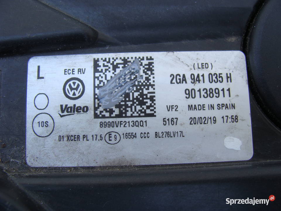 VW TROC 2GA FULL LED LAMPA PRZEDNIA LEWA lampy przednie Goleniów sprzedam
