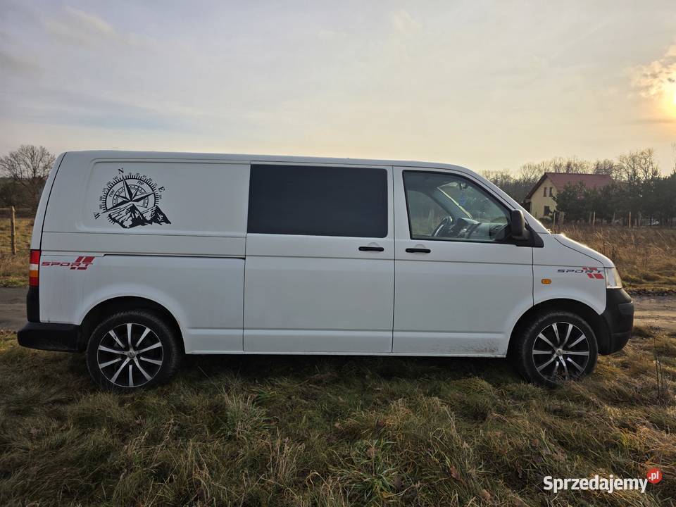 Vw transporter long t5 25tdi zabudowa kamper diesel dolnośląskie Lubin