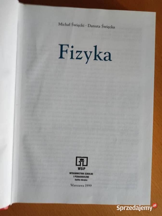 Słownik szkolny Fizyka Michał Święcki Danuta Kielce sprzedam