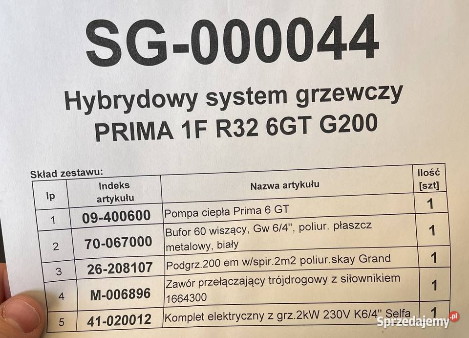 Galmet mono prima 6gt zestaw pompa ciapła Łódź