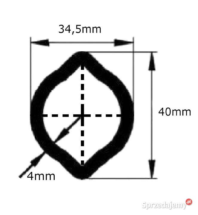 Rura WOM cytryna 34540 x 4 mm 60 TL34460 Do maszyn uprawowych Kamionna sprzedam
