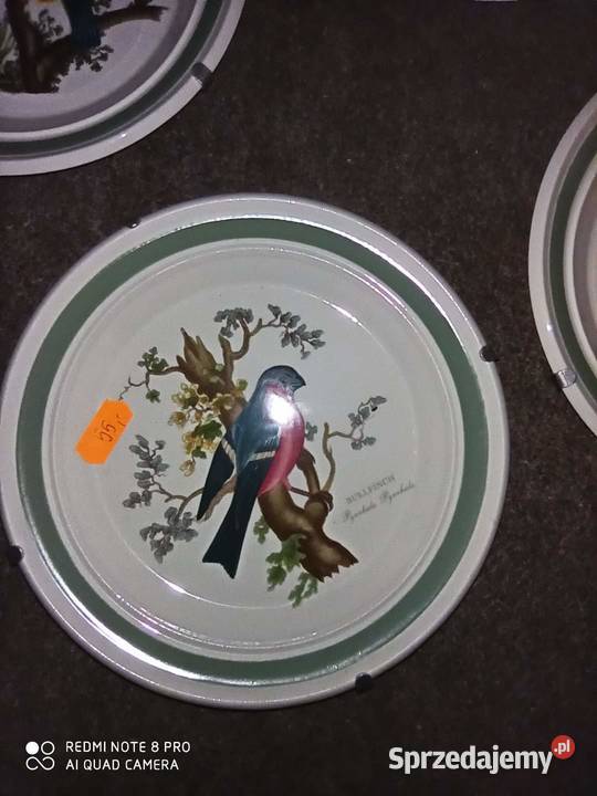 Talerzyk Ptaki Brytanii Portmeiron Made in Gdańsk