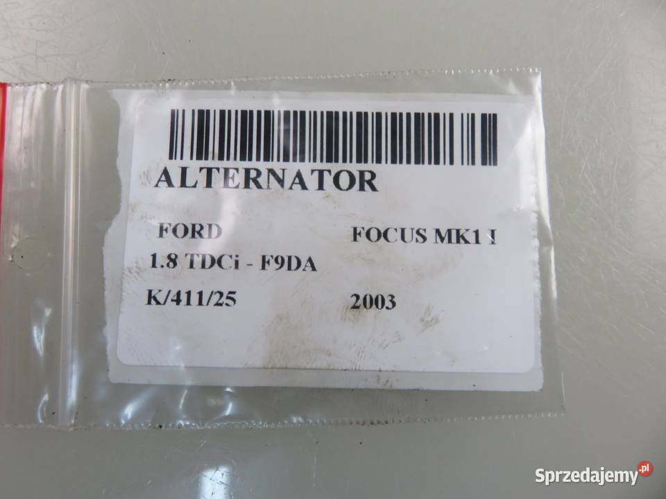 ALTERNATOR FORD FOCUS MK1 18 TDCi MS1022118070 osobowe Układ elektryczny silnika sprzedam