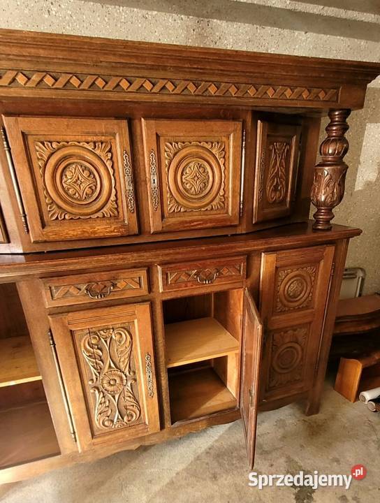 DREWNIANY KREDENS Kredensy i witryny opolskie Nysa sprzedam