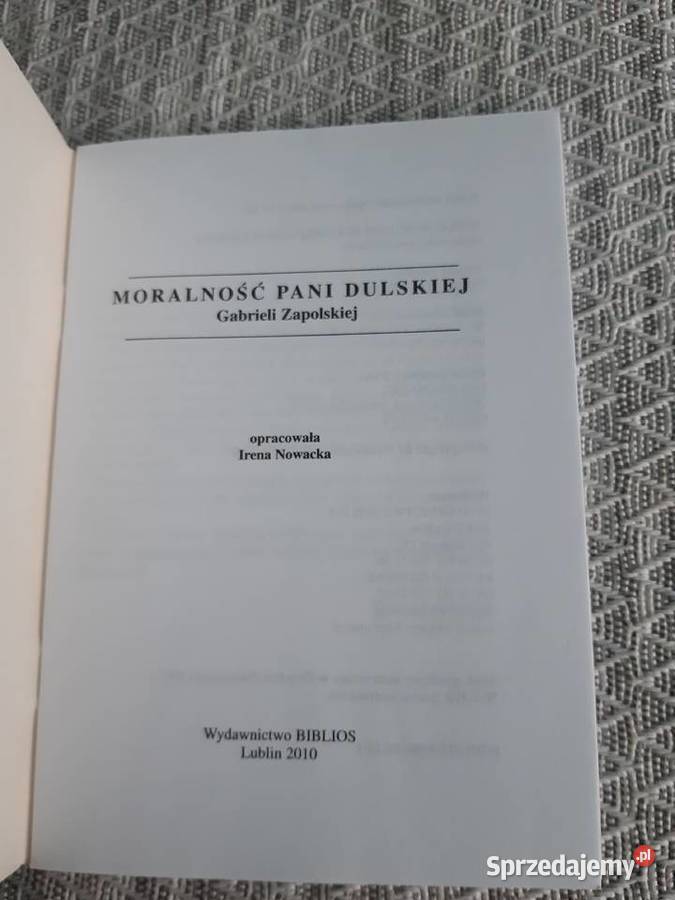 Moralność Pani Dulskiej opracowanie Kultura i Rozrywka dolnośląskie Wrocław