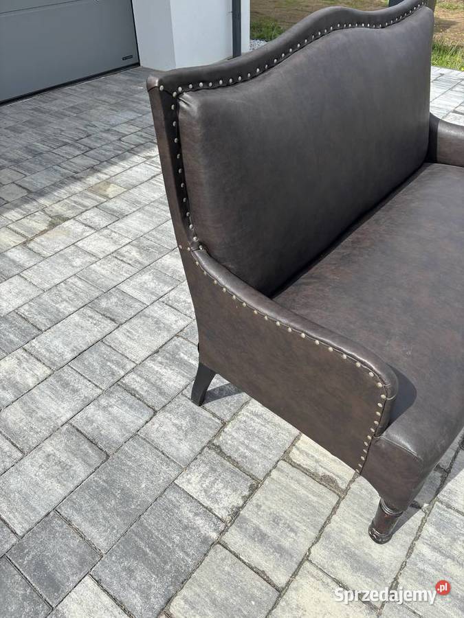 Skórzana kanapa sofa antyk do poczekalni Gdynia sprzedam