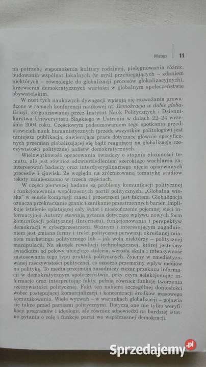 Demokracja w dobie globalizacji T 1 W praktyce Katowice sprzedam