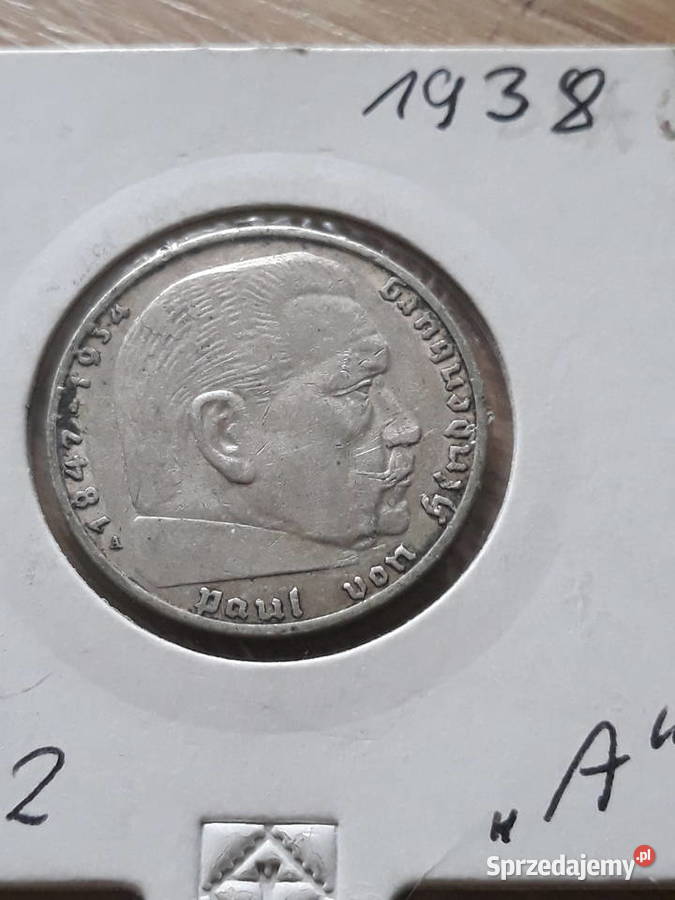 2 Marki Paul von Hindenburg 1938 rmen B 2 około Kolekcje Konin
