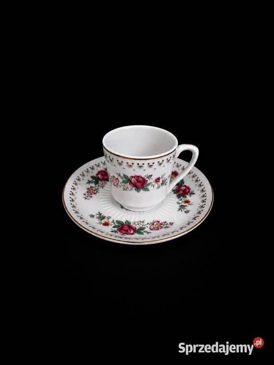 Porcelana chińska PRL filiżanki do espresso łódzkie Poddębice