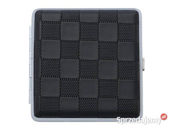 Metalowa Papierośnica Pokryta Ekoskórą na Wzór śląskie Ostrowy nad Okszą