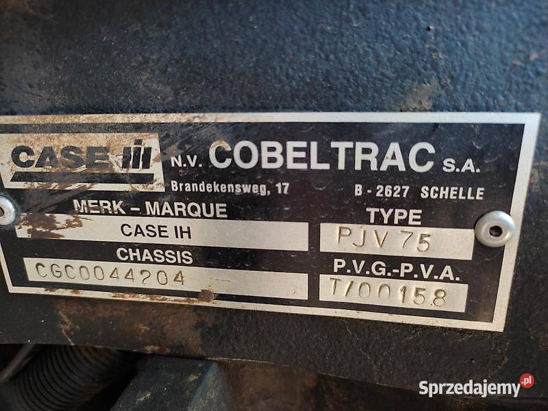 Ciągnik sadowniczy CASE IH PJV 75 lubelskie Łomazy