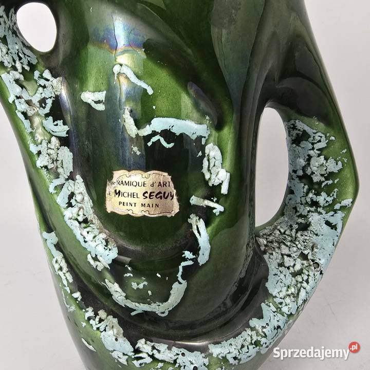 Dzban midcentury modern ceramika artystyczna Bronisze