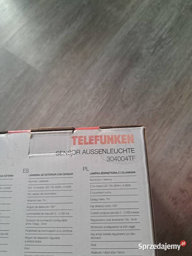 Lampy zewnętrzne z czujnikiem Proszowice