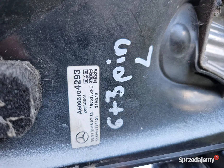 Lusterko lewe prawe Mercedes Sprinter VW Crafter dostawcze małopolskie Skawina sprzedam