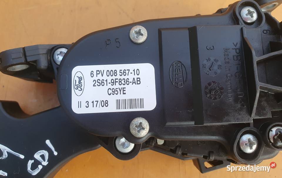 FORD FUSION FIESTA PEDAŁ GAZU 2S619F836AA osobowe Wyposażenie wnętrza Radom sprzedam