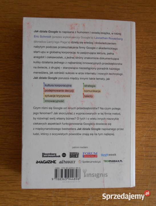 E Schmidt J Rosenberg A Eagle działa Google