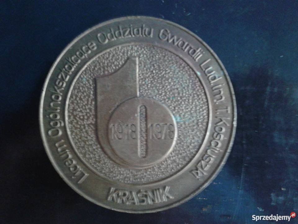 Medal krasnik 19181978 Jednoczy nas milosc ojczy lubelskie