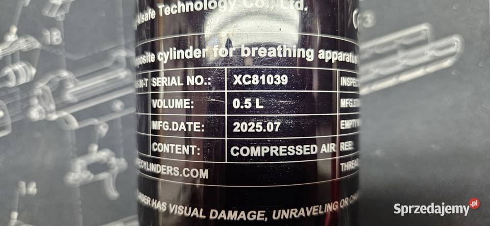 Butla kartusz do wiatrówek FX 300 BAR 05 l Nieporęt