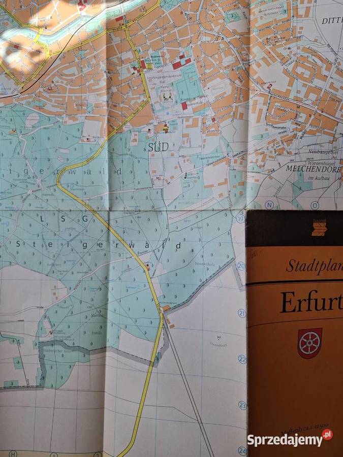 Stadtplan Erfurt 112500 plan miasta Kraków