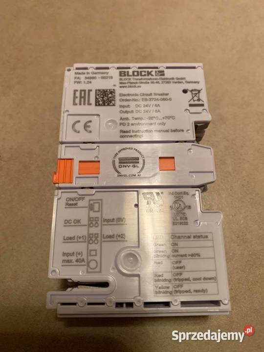 EB27240600 Block Electronic Circuit Breakers EB Warszawa