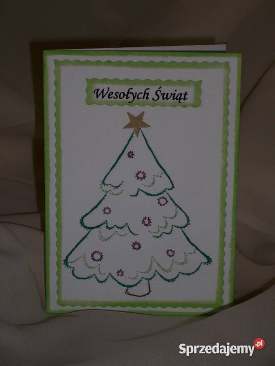 Kartki haftowane Bożonarodzeniowe na Boże lubelskie Świdnik sprzedam