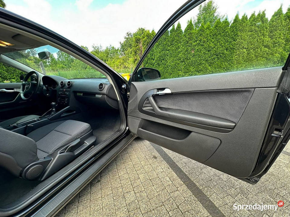 Audi A3 3drzwiowe Audi A3 8P 16 MPI 101 Czarna benzyna A3