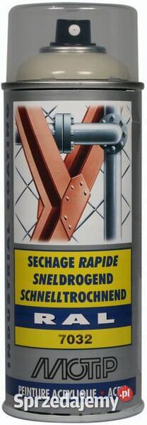 Lakier akrylowy w sprayu RAL 7032 szary 400 ml małopolskie Kamionna