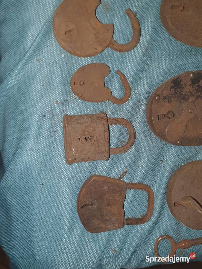 Kłódki stare przedwojenne vintage Warszawa