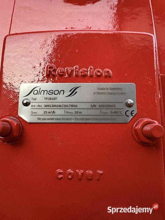 Salmson TP2810T Pump 25m3h Warszawa sprzedam