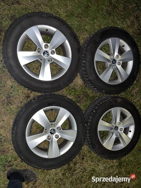 Koła aluminiowe Skoda R16 opony całorczne Ostrołęka