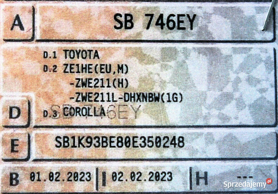 Toyota Corolla Comfort Automat SalonPL FV23 Sokołów