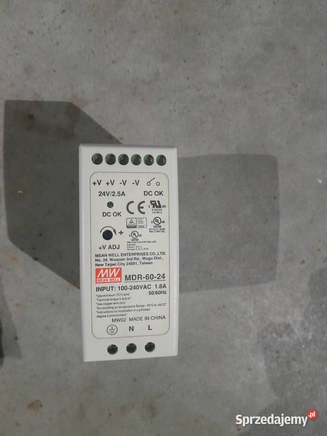 ZASILACZ IMPULSOWY 24V DC 60W 25A MDR6024 Zalesiany