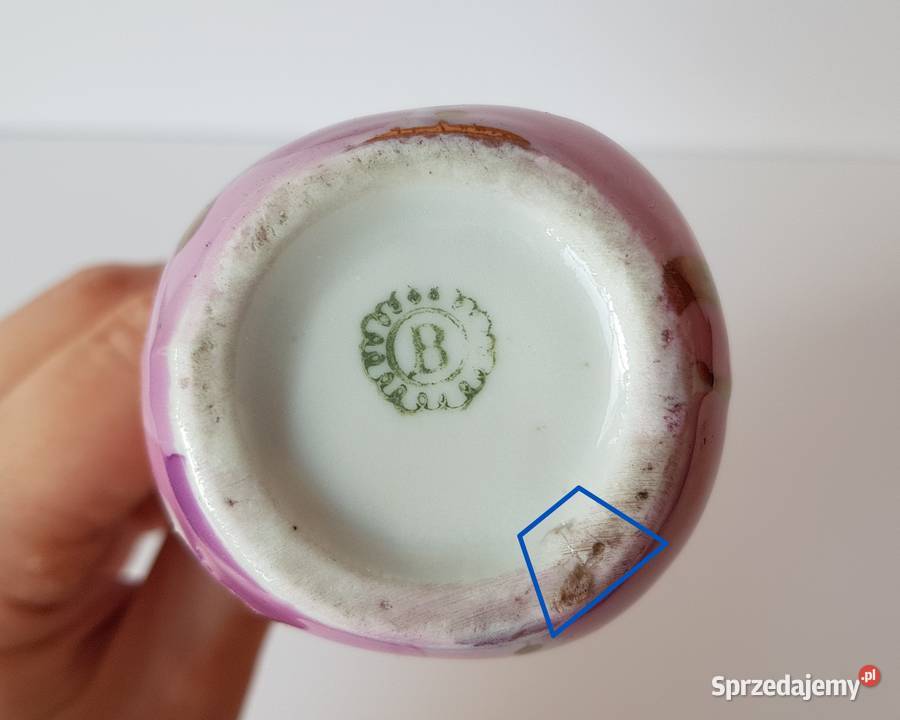 Wazonik mały wazon Bogucice porcelana PRL Dąbrowa Górnicza sprzedam
