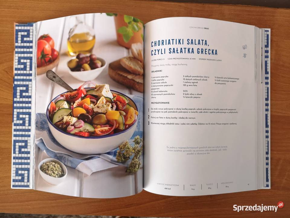 Książka ilustrowana z przepisami Czas na Grecję Otrębusy