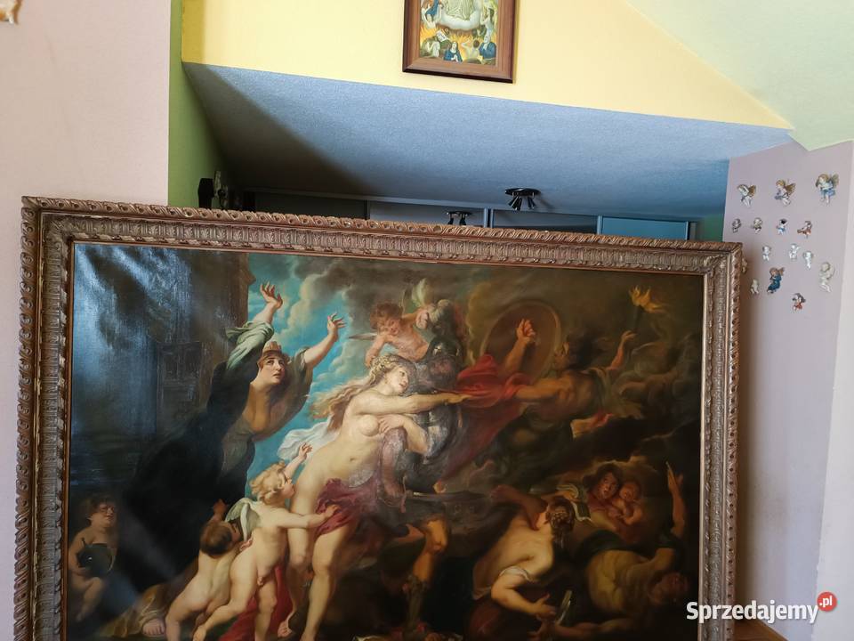 Stary potężny obraz na płótnie 270 X180 małopolskie Nowy Sącz