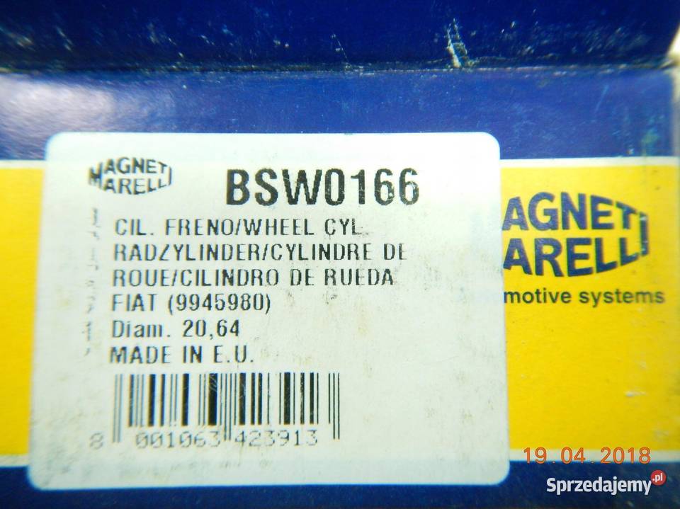 CYLINDEREK HAMULCOWY FIAT DOBLO CARGO 93 osobowe