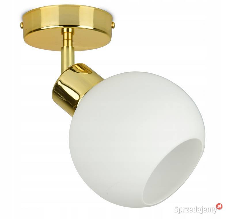 Lampa Wisząca Żyrandol Plafon Złoty Kula Biały Choroszcz sprzedam