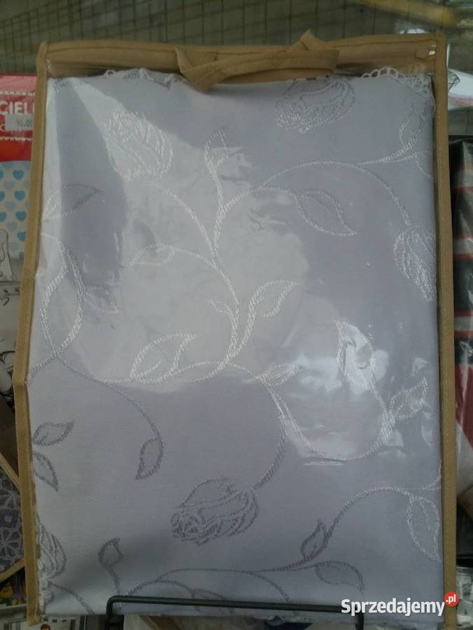 Obrus z gipiurą okrągly średnica 100 biały Obrusy i serwety Warszawa sprzedam