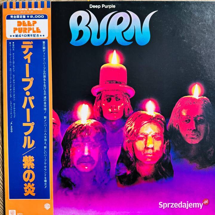 Deep Purple Burn EXM Japan Obi LP 1979 Warner Poznań