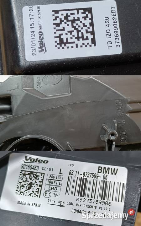 MINI F54 LCI F55 F56 F57 REFLEKTOR LED AHL LEWY Pleszew