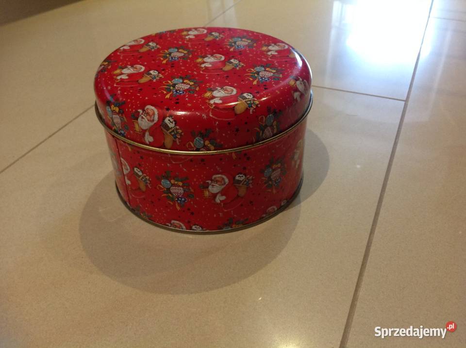 Puszka Metalowa Mikołaj Święta Christmas lata Nowa Sól