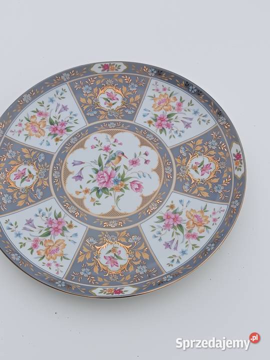 Patera porcelanowa zdobiona kwiatkami małopolskie Gorlice