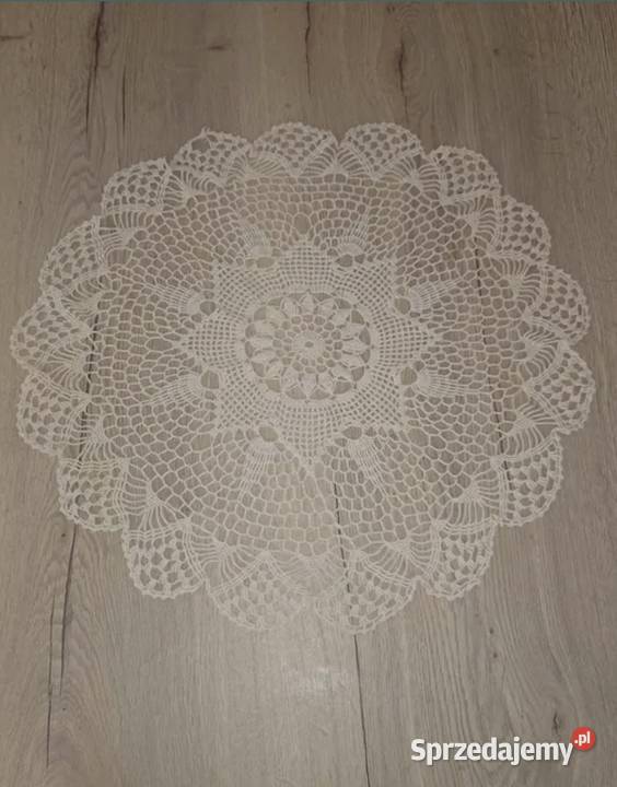 Obrus serwetka serweta szydełko okrągłe cacko Łódź sprzedam