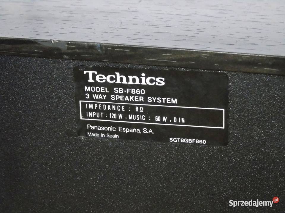 Kolumny Technics SBF860 2 x 120 wat DOSTAWA Jasło