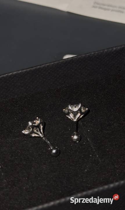 Kolczyki moissanite earrings sztyfty vvs1 srebro Bielany Wrocławskie