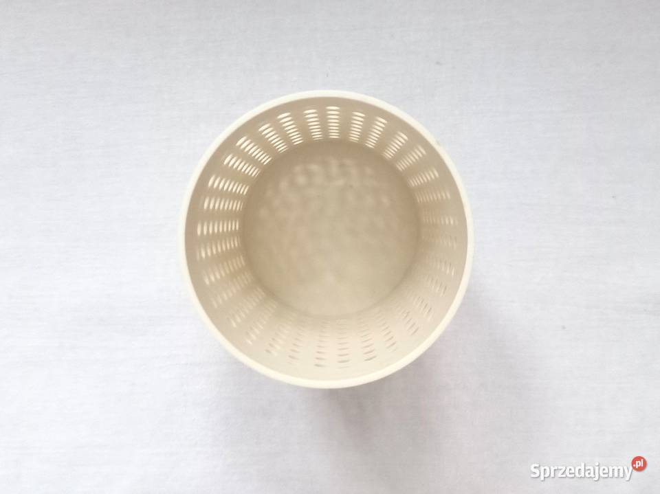 Pojemnik beżowy Kubek plastik Organizer NOWY Pozostałe Białystok