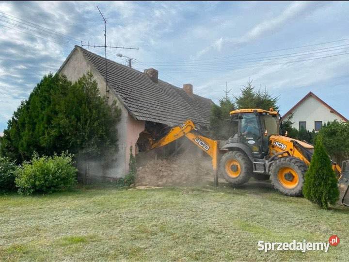 Roboty ziemne wyburzenia wynajem koparki Śrem