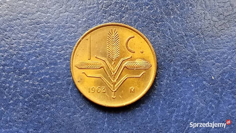 Stare monety 1 centavo 1963 Meksyk mennicza Lesko