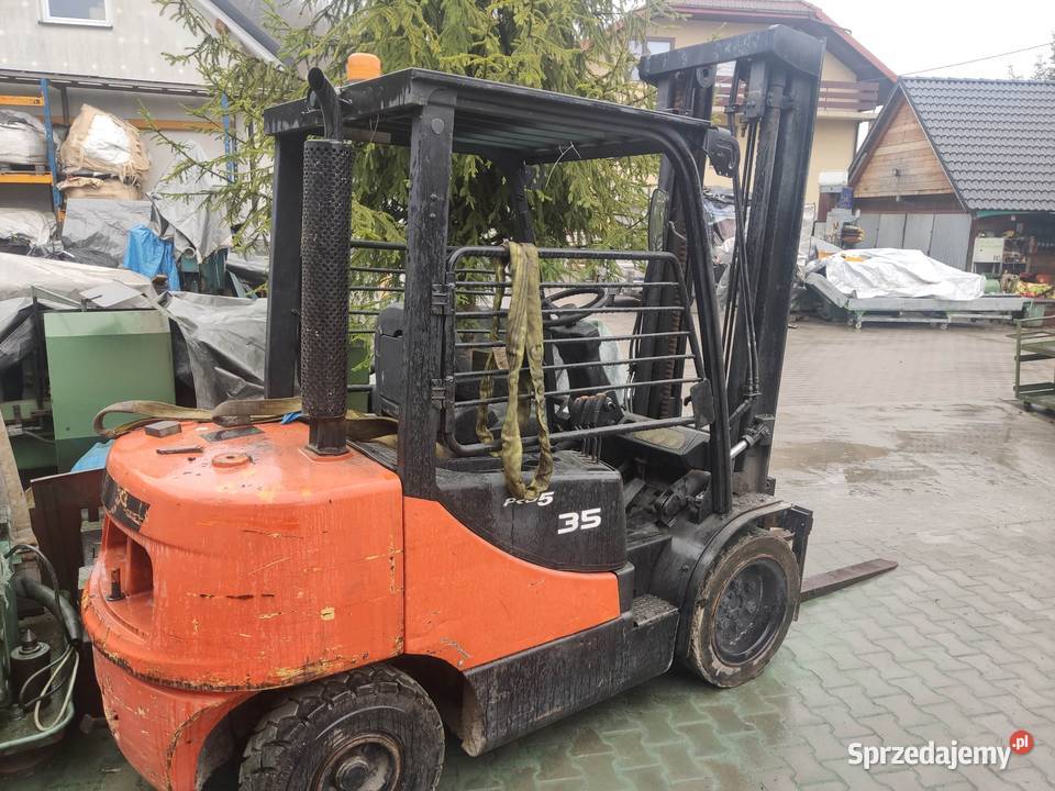Wózek widłowy Doosan 35 t diesel 4 sekcje 2002 Grzechynia
